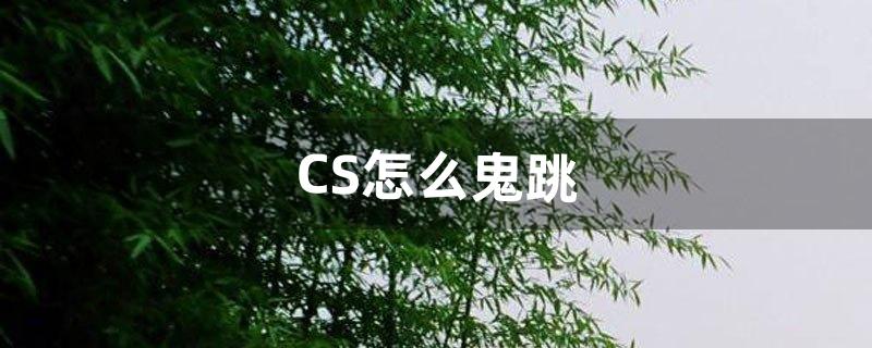 CS怎么鬼跳（cs的鬼跳怎么跳)