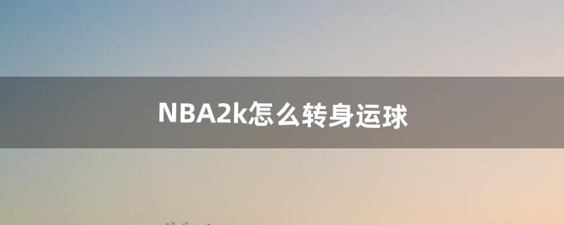 NBA2k怎么转身运球（nba2k原地运球教学)