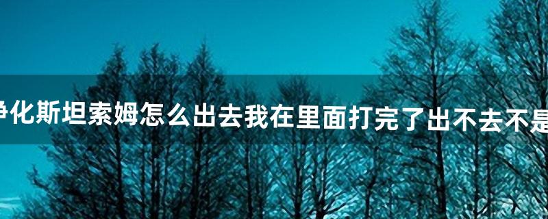 WOW英雄净化斯坦索姆怎么出去?（我在里面打完了出不去）不是随机FB排的