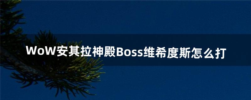 WoW安其拉神殿Boss维希度斯怎么打（wow安其拉boss攻略)