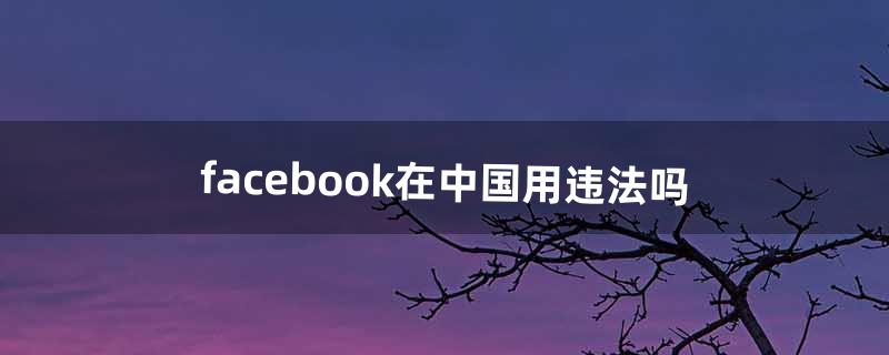 国内怎么上facebook