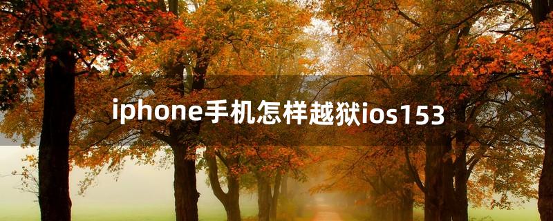 iphone手机怎样越狱ios15.3（ios15.1怎样越狱)