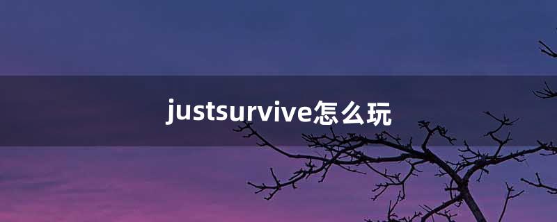 justsurvive怎么玩（just survive开服了吗)