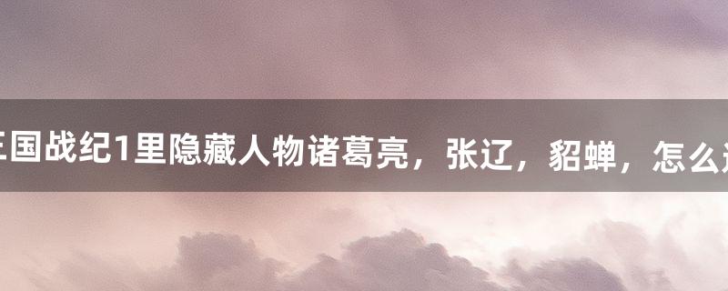 张辽怎么选