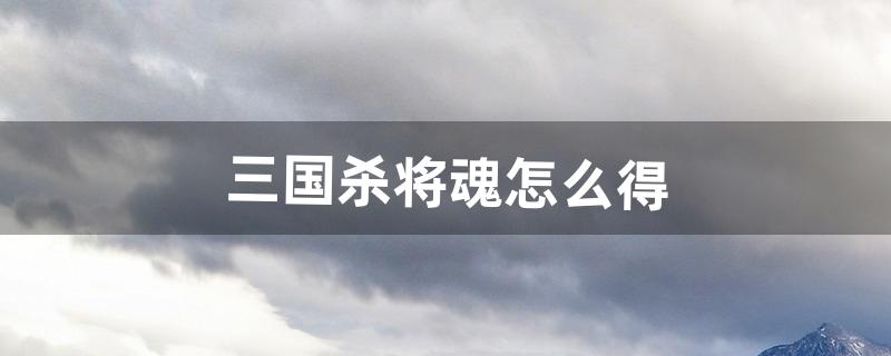 三国杀将魂怎么得（三国杀5000将魂激活码)