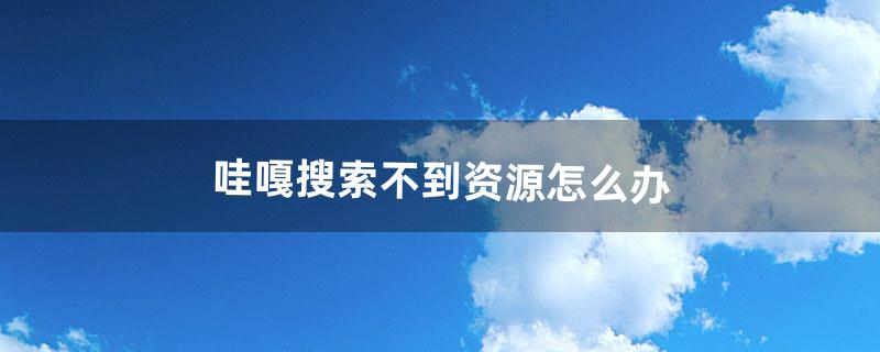 哇嘎搜索不到资源怎么办（电脑版哇嘎搜索不到资源怎么办)