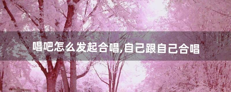 唱吧怎么发起合唱,自己跟自己合唱(唱吧怎么和歌手合唱)