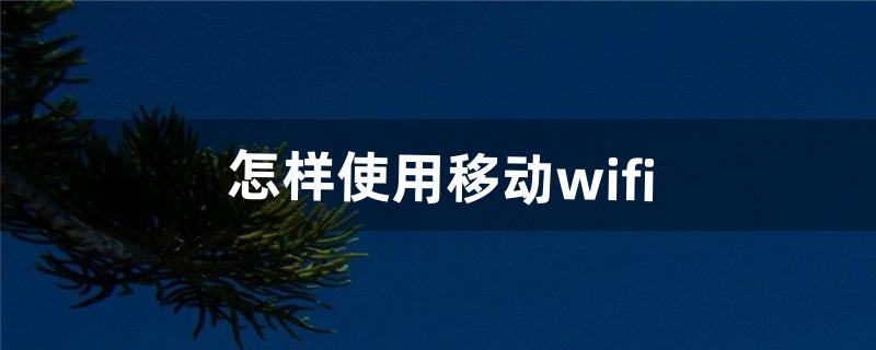 怎样使用移动wifi（10元一月随身wifi)