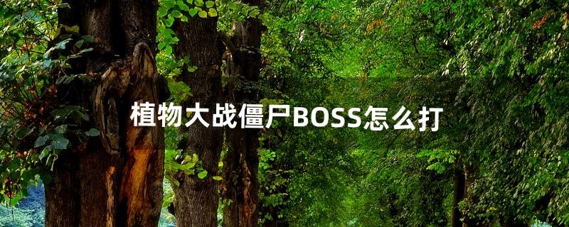 植物大战僵尸BOSS怎么打（植物大战僵尸打boss规律)