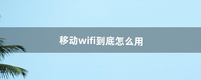 移动wifi到底怎么用（移动wifi很卡怎么办)