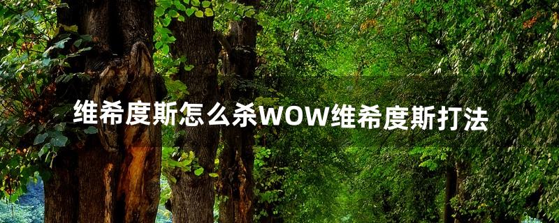 维希度斯怎么杀,WOW维希度斯打法（魔兽世界维希度斯为什么杀不死)