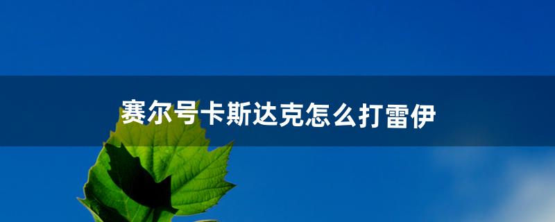 赛尔号卡斯达克怎么打雷伊（赛尔号雷伊对战黑暗雷伊)