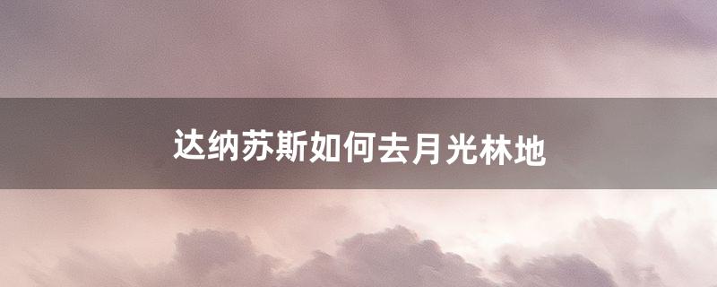 月光林地怎么去