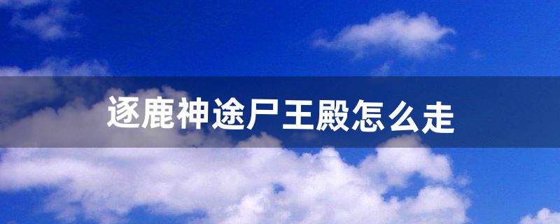 逐鹿神途尸王殿怎么走（逐鹿神途土城怎么去药王谷)